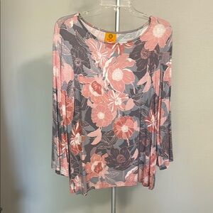 Asymmetrical Pink Blouse with Relaxed Fit